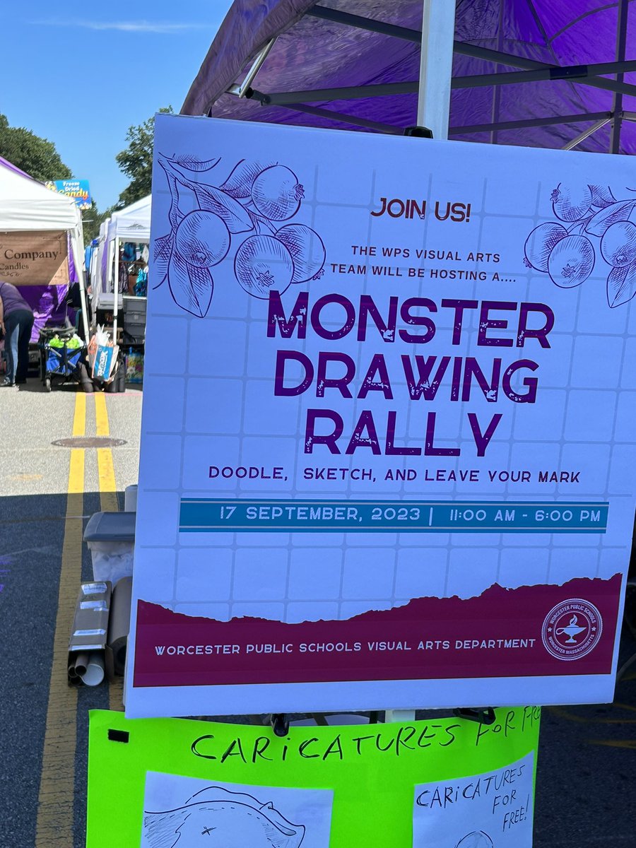 And <a href="/WPSArts/">WPS Visual Arts</a> is here at stART, with a chance to draw, to have a drawing made of you, and an invitation to a Monster Drawing Rally!