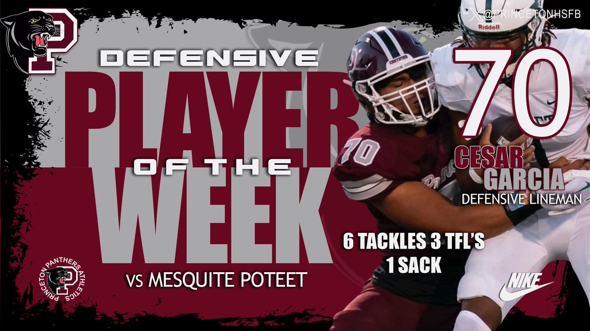 Defensive Player of the Week. #RESPECT