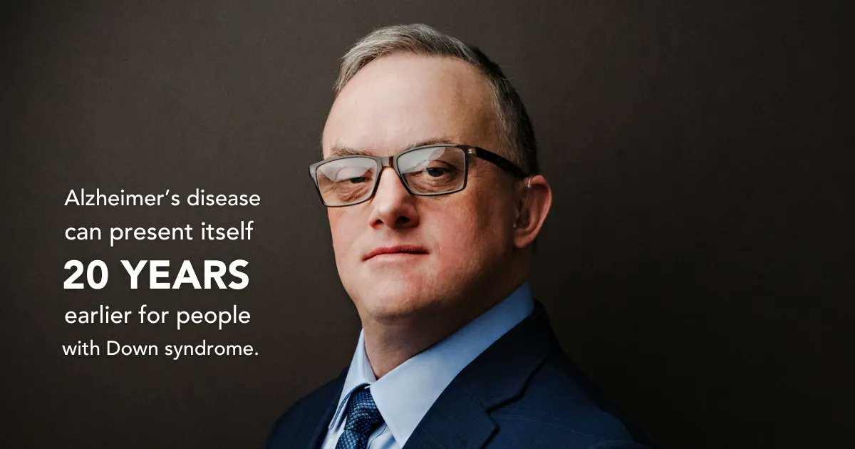 CdnDownSyndrome's tweet photo. September is #WorldAlzheimersMonth. This disease can be more common in people with Down syndrome, and symptoms may start to appear around the mid-50's.

Learn more about Down syndrome and Alzheimer's in 3.21 Magazine's summer issue: https://t.co/pfnTRUU0oR 

Photo: @oneforthewall https://t.co/tonMyU5YPn