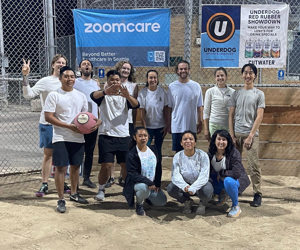 underdogseattle's tweet photo. Athena was having fun, complimenting everyone after making a good play, putting effort in to learning others' names, and making people smile. She was a beacon of sportsmanship tonight, and that is what makes her the #CutwaterPlayerOfTheWeek!

#UnderdogSeattle #MoreFriendsMoreFun https://t.co/qaessIm5RK