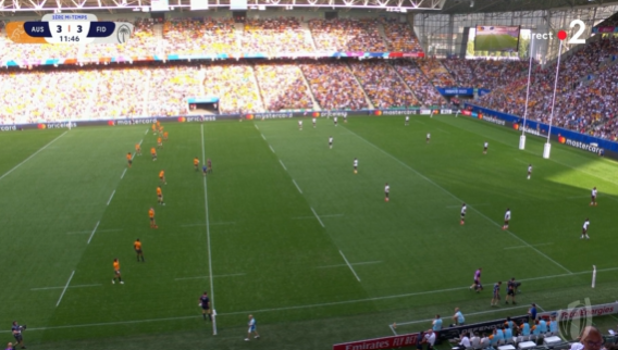 fabien_fichaux's tweet image. Pénalité transformé par le Fidji 3-3 #AUSFID #RugbyWorldCup