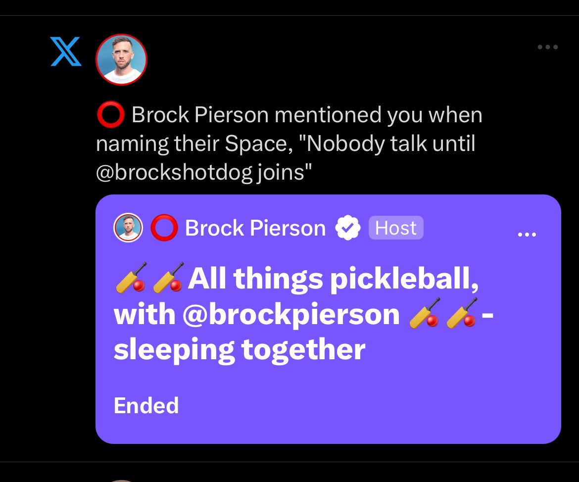 Sorry <a href="/brockpierson/">⭕ Brock Pierson</a> I had a power outage last night