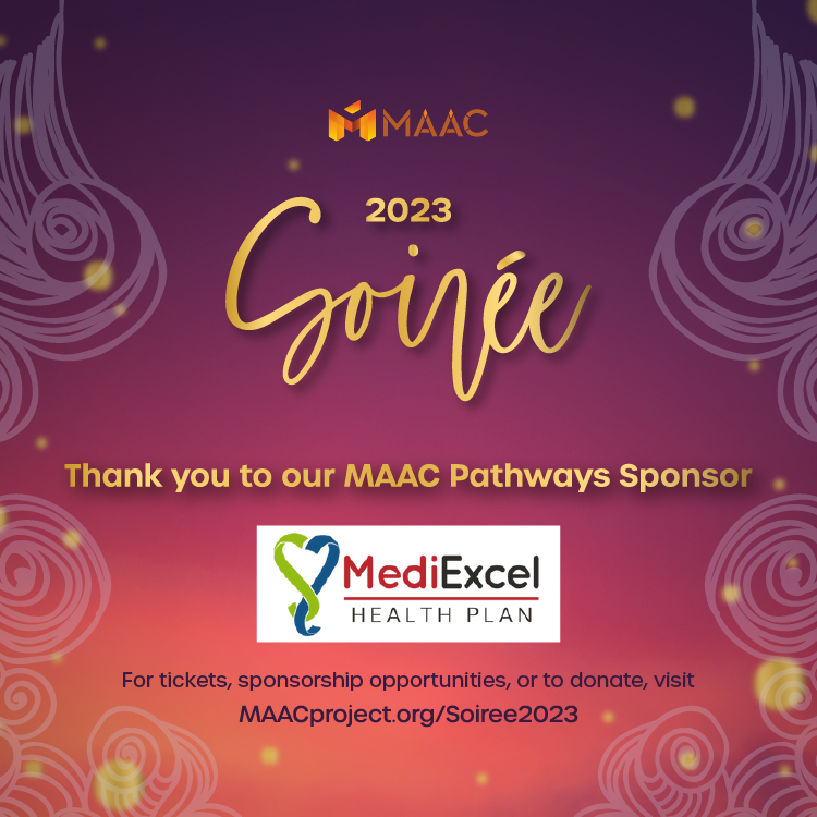 MAAC_1965's tweet photo. A heartfelt appreciation to @MediExcelHealth, one our #MAACSoiree2023 Pathways Sponsors. Their support creates brighter futures for tomorrow's leaders! Have you bought your MAAC Soirée ticket yet? Purchase one & help make a difference at: https://t.co/UfncFSJMRS.
#MAACImpact https://t.co/koxawLtwr3