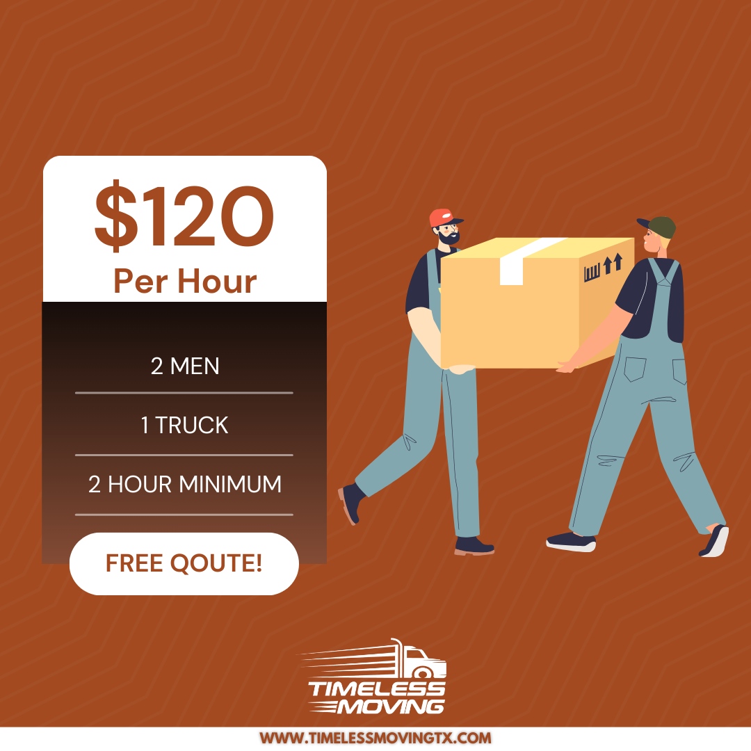 TimelessMoving's tweet image. Are you ready to move but dreading the cost and hassle? 

#TimelessMoving #TransparentPricing  #MovingCompany #FortWorth #Movers #FreeQuote
