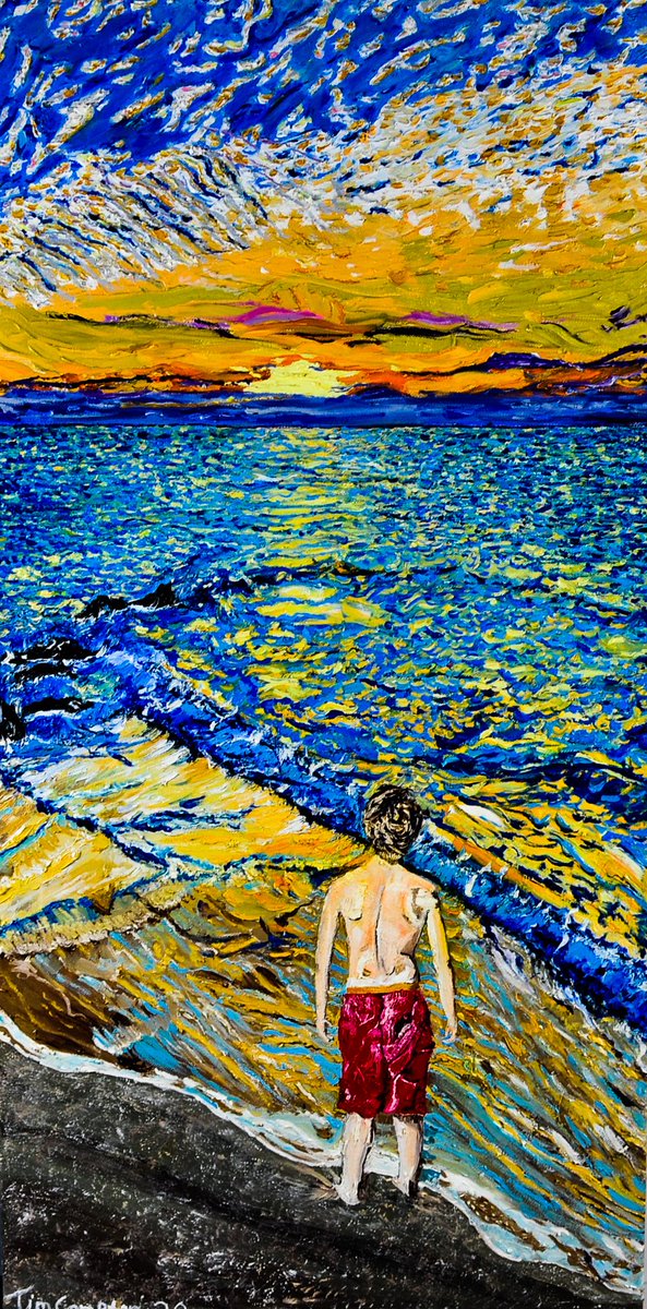 timcomptonart's tweet photo. "Summertime" Good morning, everyone 😊
One of my oil paintings. This one is 30"by18". Sunny and bright!!
Original painting and print available at https://t.co/VjbtOnBmWl,,,Plus many more works of art for your home
#beach #painting #ocean #childhood #sunrise #sunset #Sky #summer https://t.co/jz4hBZvQ6j