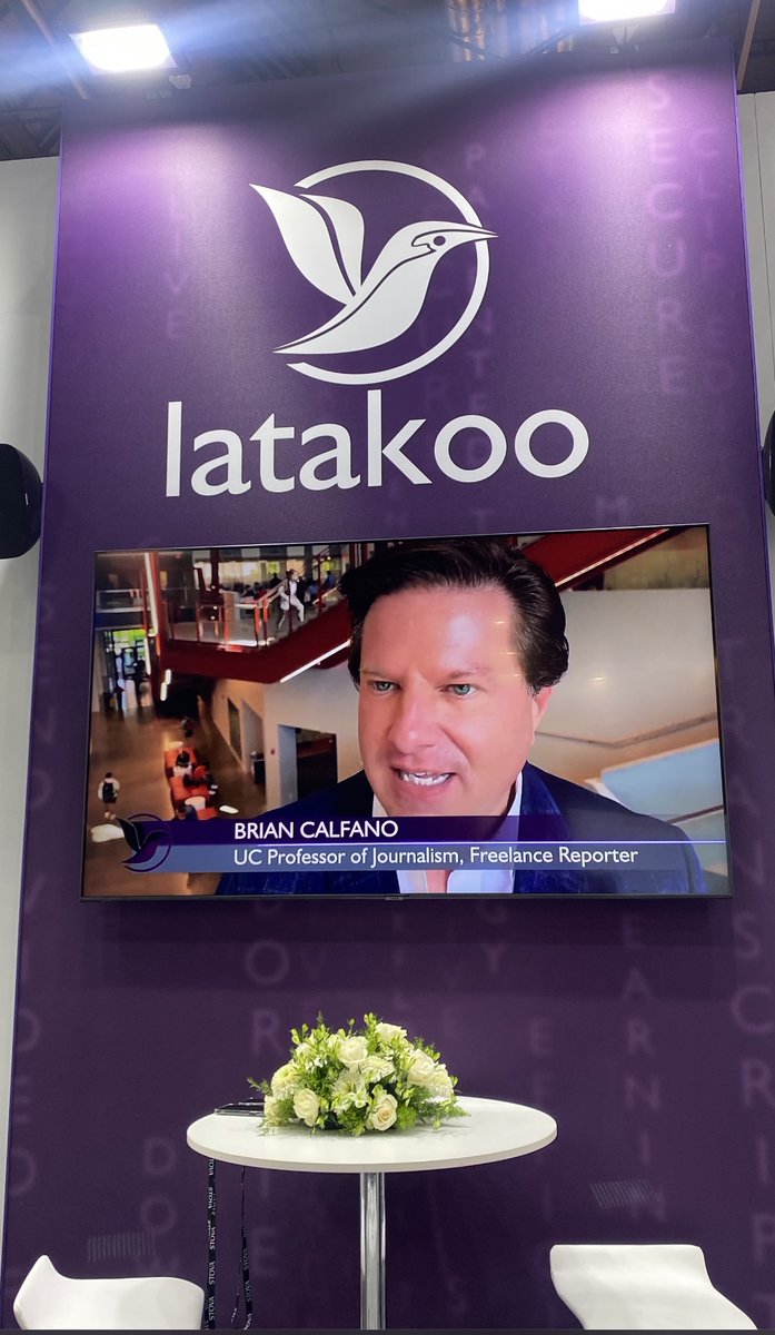 BCalfano's tweet photo. Thrilled that @JournalismUC is THE founding partner for @latakoo's effort to bring its bleeding edge video mgt tech into journalism education! Much more to come! #purplepower @jadekurian @PaulforPeople @HarleyTamplin @TMirones @UC_ArtSci @spia_uc @uofcincy https://t.co/K1fKxRXMa3