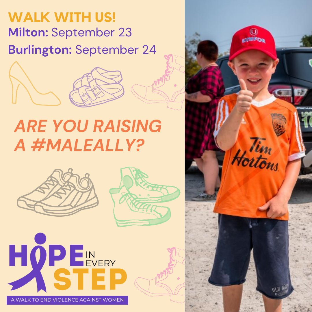 Join us for a wonderful cause, and let's make a difference together! 💪🏽✨ We're thrilled to invite you to the Halton Women's Place "Hope in Every Step" Walk. 🚶‍♀️🚶‍♂️ Let's stride side by side to raise awareness and support survivors of domestic violence in our community.