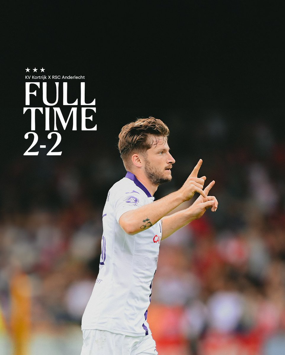 rscanderlecht's tweet photo. Shared points. 🟣⚪ #KVKAND https://t.co/V92MITYZ7Z