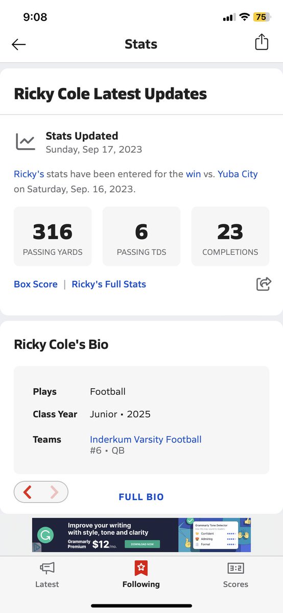 Love to see it! 62-0