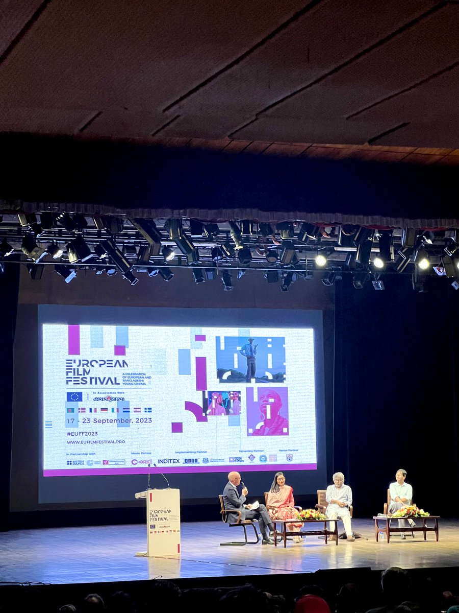 ArifMaahi's tweet photo. A great opening and discussion on film, art and modernism! Thanks for the invite @EUinBangladesh https://t.co/JOr2UO52oL