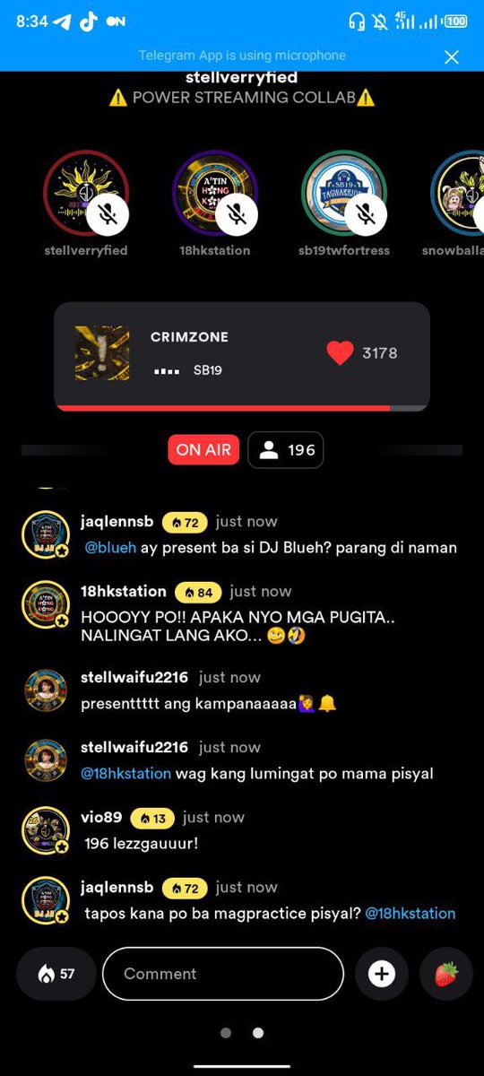 IT'S A WRAP!!!
CONGRATULATION <a href="/tagwarriorsph/">Tag Warriors ⚔️ Official 🇵🇭</a> <a href="/18hkstation/">18HKStation🇭🇰</a> to our 3days of collab this is surely not the first and last collab we have☺️Until nxt time🫶🍓

A'tin and Berries thank you for spending with us tonight and staying till the end of the collab.
YOUR THE BEST!!!

#SB19