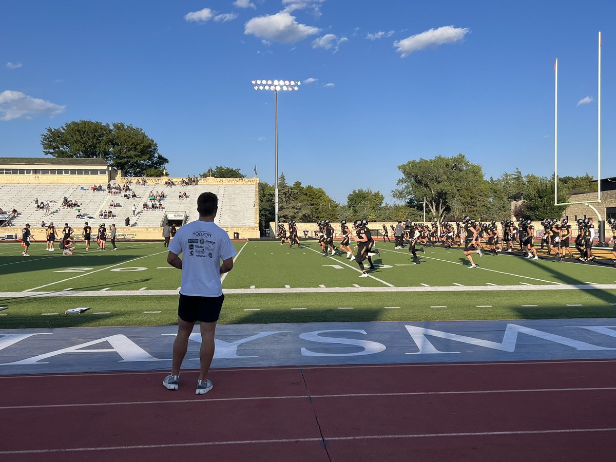 BrodyHayes257's tweet photo. Big thanks to @FHSUFootball for having me out to the game yesterday. Big win over @NWBearcat_FB! @Coach_Hickel @coach_hbrown11 https://t.co/6zTFpwdtNF