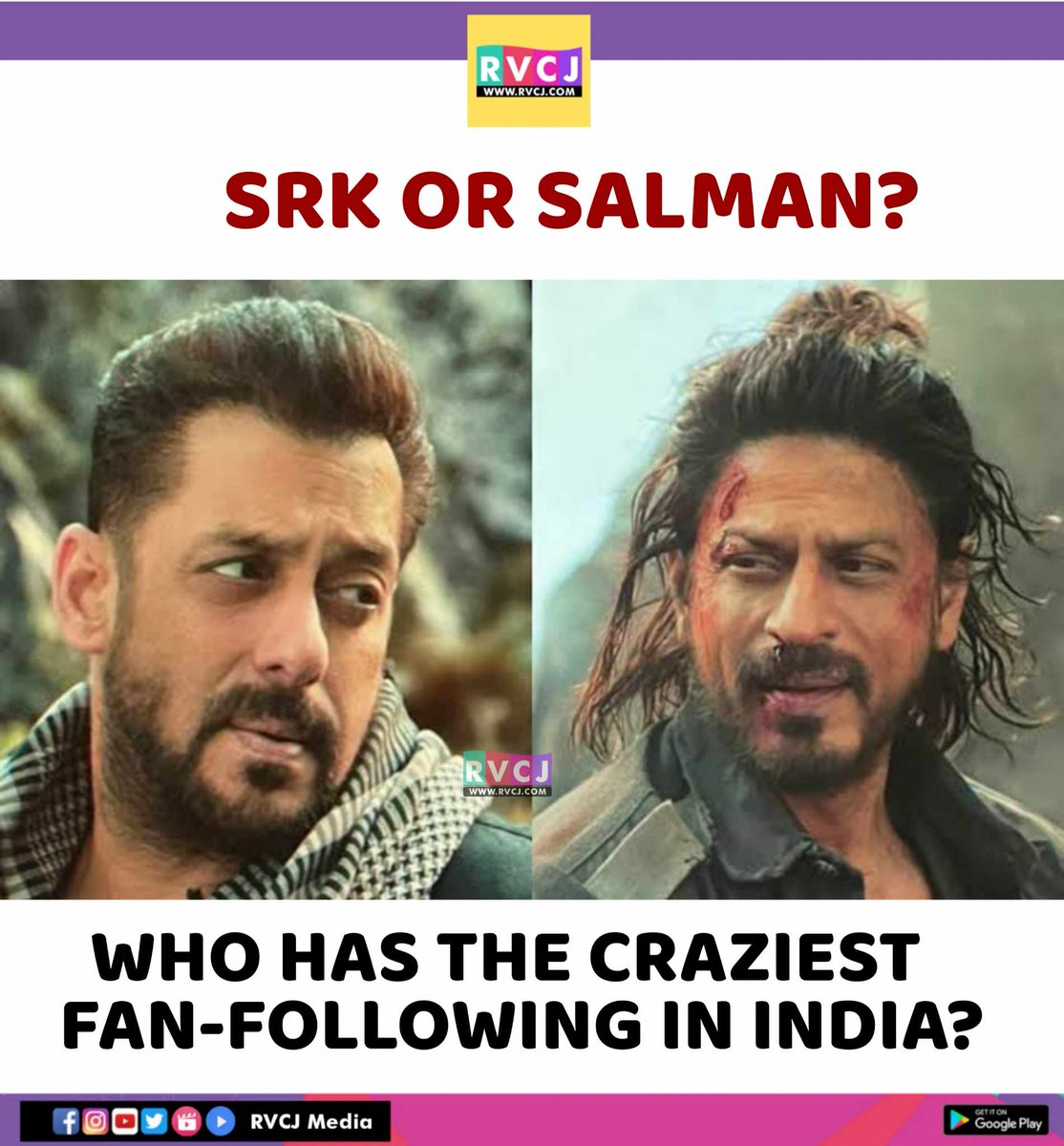 RVCJ_FB's tweet image. Craziest Fan Following among these two Khans 

Comment ✍️ For #ShahRukhKhan𓃵
RT 🔁 For #SalmanKhan𓃵