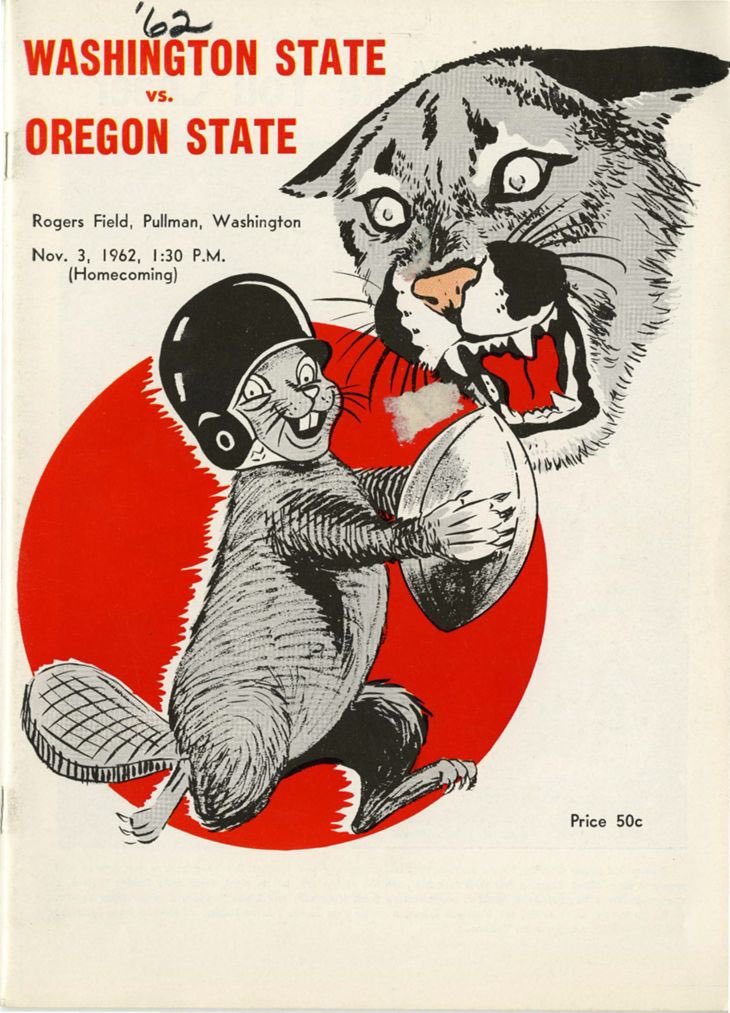 In honor of the two best schools & fanbases in college sports playing this coming weekend… A bit of cool history:
 
#oregonstateuniversity #washingtonstateuniversity 
#CollegeGameDay