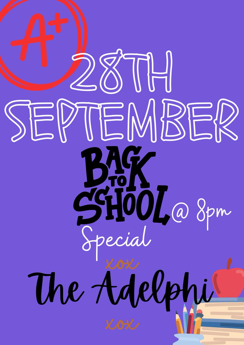 🎓 Back 2 School Special

<a href="/AdelphiLeeds/">The Adelphi</a> we are back.

28.09.2023 - 7:30 Doors

£7.50 a ticket!

We have an amazing line up on their way.

<a href="/PromoteComedy/">JokePit The Comedy Box Office</a> link in the replies!

#Leeds #Comedy #ComedyLeeds #WhatToDoLeeds #ThingsToDoLeeds #Comedians #LeedsComedians #WestYorkshire