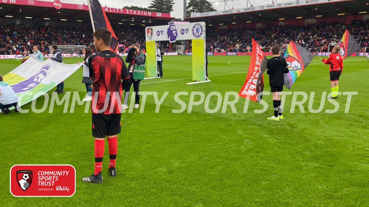 Delighted to welcome a selection of players from our Under 12 Ability Counts team to today's game 

They took part in some pre-match activities in the Junior Cherries Fan Zone, before being flagbearers as the teams walked out today 🤩

<a href="/PLCommunities/">Premier League Communities</a>