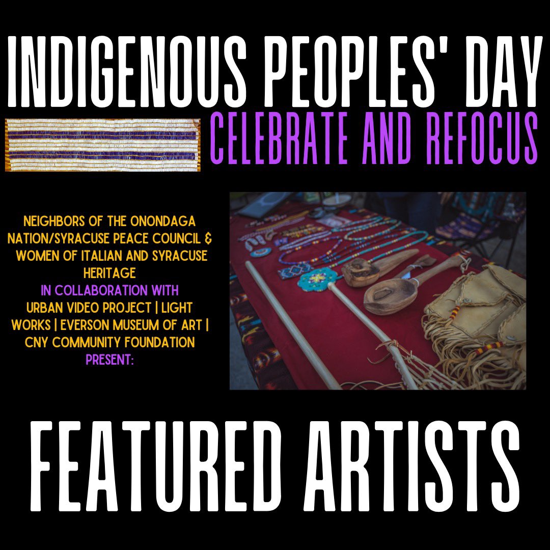 Neighbors_of_ON's tweet photo. Join us on October 8th on the Everson Museum Plaza and watch demonstrations from  Robin Lazore, Brandon Lazore, and others! Stay tuned for introductions to our other featured artists! https://t.co/UunTFCuNE0