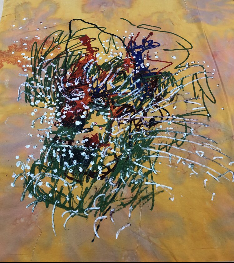 Found a picture of a painting I did 4 years ago. 
I miss painting quite a bit.