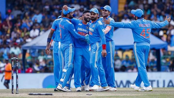 INCAssam's tweet photo. Congratulations to our Indian cricket team for their outstanding victory against Sri Lanka in the Asia Cup final. This remarkable achievement is the result of a collective team effort, complemented by exceptional individual performances. Immense pride moment for the entire nation https://t.co/AYhQkK0aab