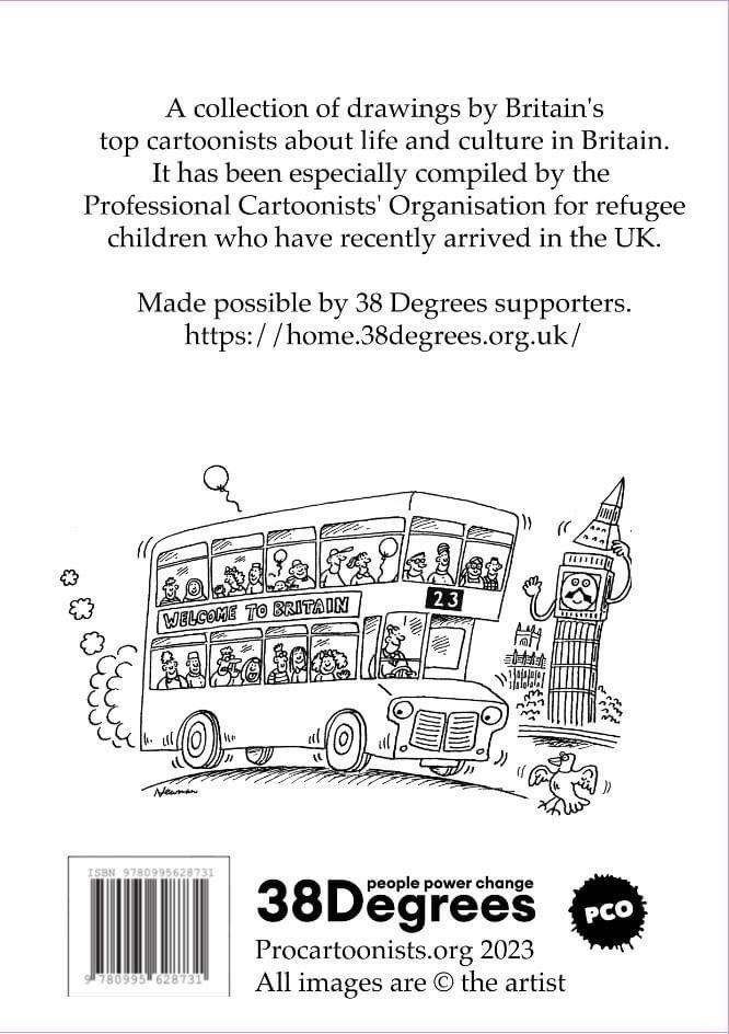 Ncknwmn's tweet image. When the Home Office decided images of Mickey Mouse were too welcoming for migrant children, the PCO Professional Cartoonists responded with a welcoming colouring book for asylum seeking children. It’s at the printers… v proud to be involved #asylumseekers