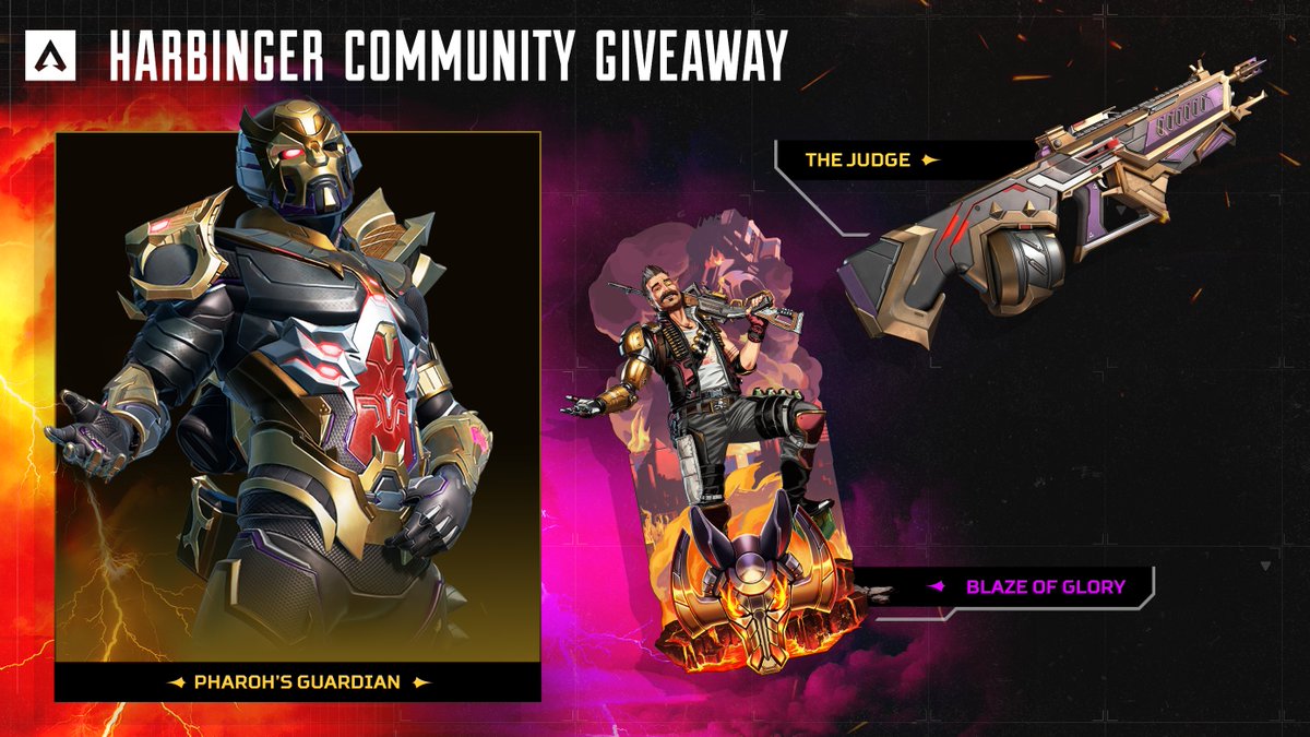 Rag_Tagg's tweet image. APEX LEGENDS GIVEAWAY TIME!  I have a Legendary Fuse Skin, an Epic Fuse Banner and a Legendary Rampage Skin for 1 lucky person who likes+retweets this post between now and Tuesday. Winner will be announced shortly after the Harbingers Collection Event goes live! #Ad #ApexLegends