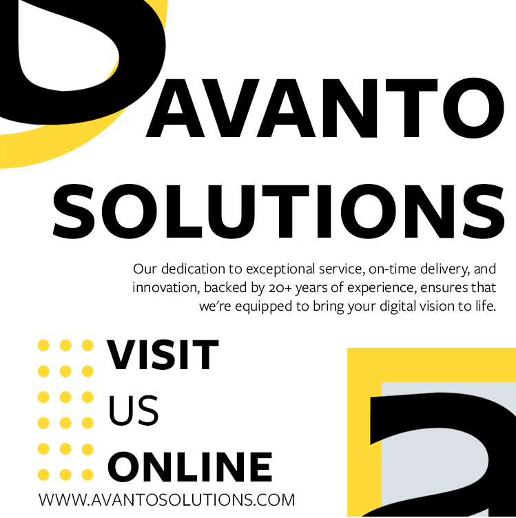 AvantoSolutions's tweet photo. 🏆 Elevate Your Digital Game with Avanto Solutions! Exceptional service, 20+ years of experience, and top IT talent make us your partner for success. Discover the award-winning difference! https://t.co/RQEBrFuT3O