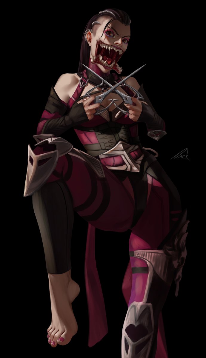 Daek64_'s tweet photo. Would you accept a kiss from Mileena, or do you appreciate your own face enough? c: #MortalKombat1 https://t.co/UHbFKhMFml