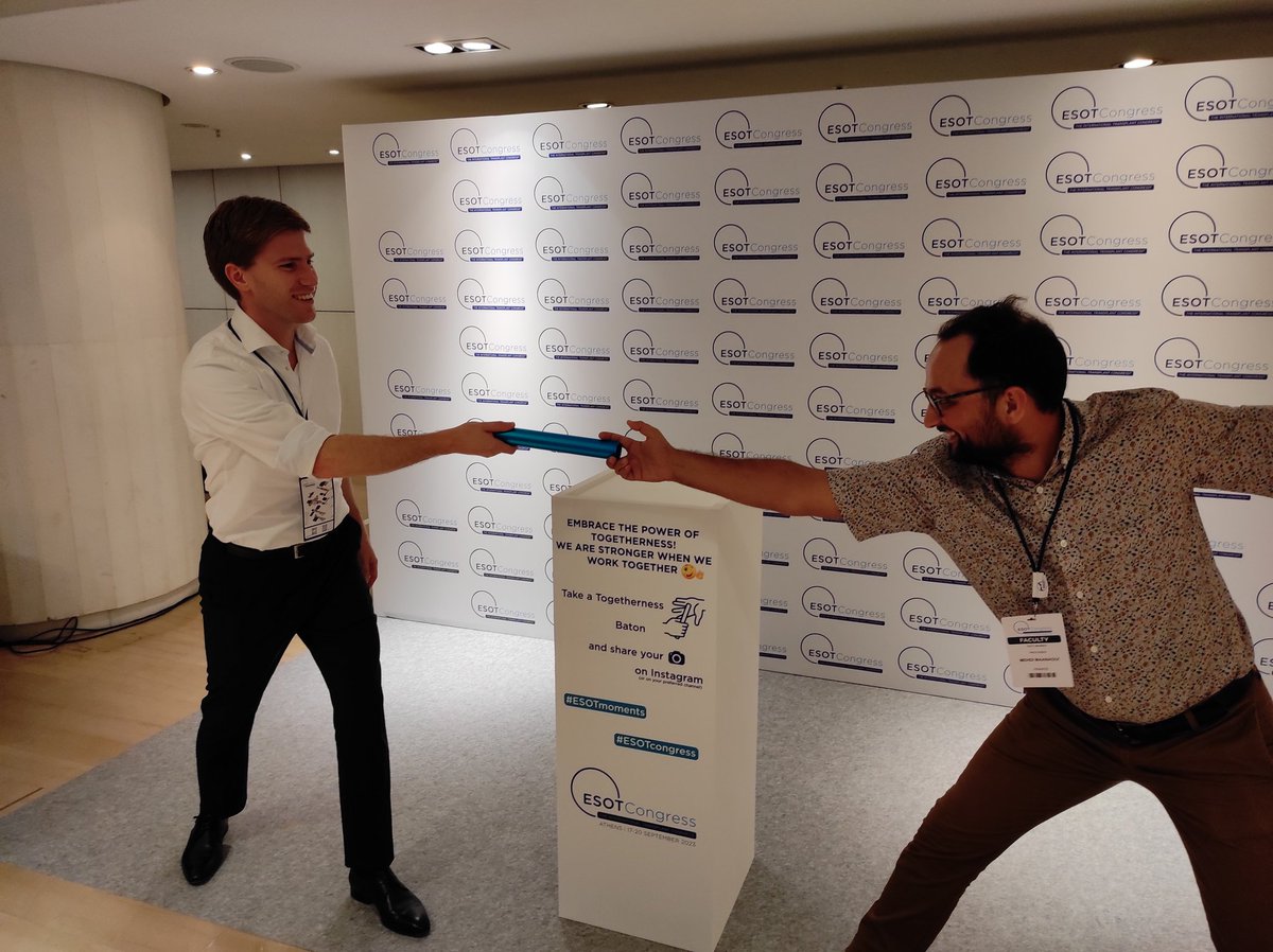 Passing on the knowledge at #ESOTcongress