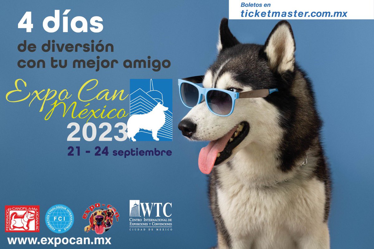 amgatos's tweet photo. Ya está cerca Expo Can 2023, vivamos esta gran fiesta canófila los 4 días. 
Venta de boletos en taquilla y en Ticketmaster https://t.co/H9qrEjbRYx
MAYOR INFORMACIÓN https://t.co/2IukBUWZOW https://t.co/THdtjvuApU
