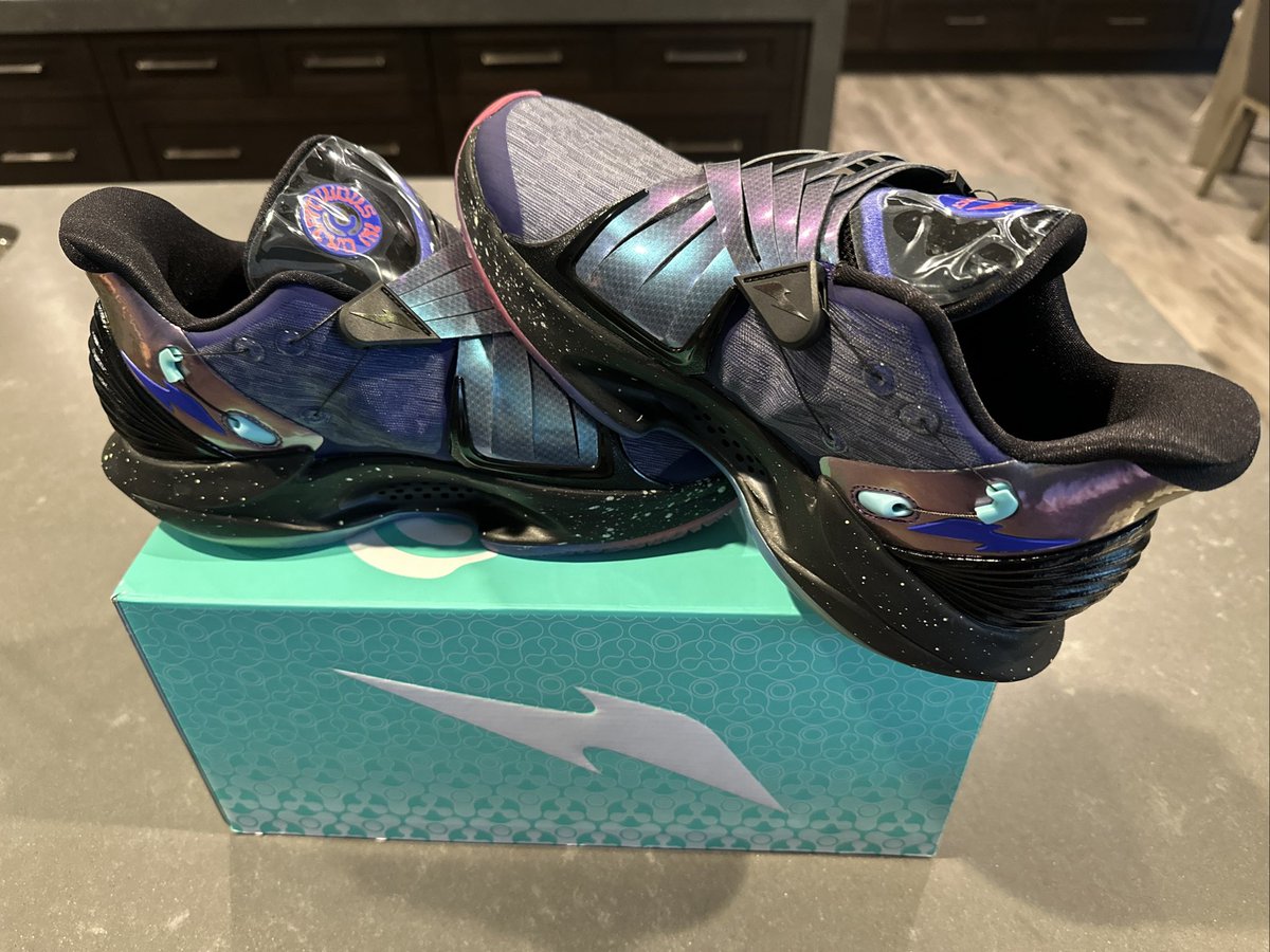 Space Matter Cryptokicks iRL arrived! Love ‘em so much I’m scared to wear them! <a href="/RTFKT/">RTFKT</a> <a href="/Nike/">Nike</a> #cryptokicksiRL <a href="/takashipom/">takashi murakami</a>  #clonex