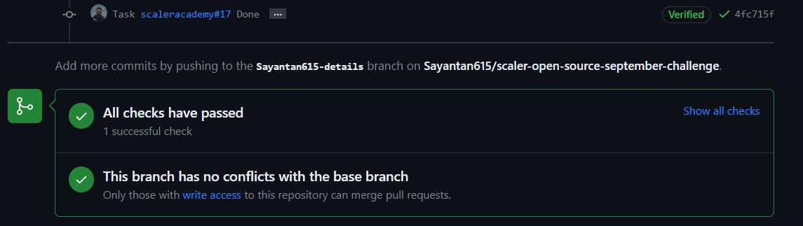Iamchowdhury_7's tweet image. Hello All, I have completed #task 17 of  #OpenSourceSep Challenge with @Scaler_Official
Discord Community. 
You can join the community -bit.ly/discord-                 l here today's solution : github.com/scaleracademy/………… 

#OpenSourceSep #ScalerDiscord