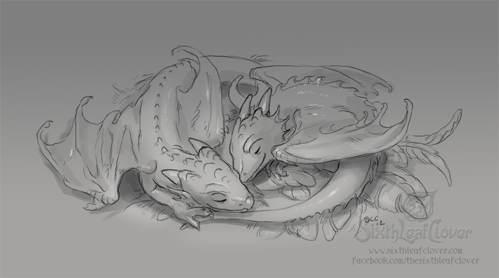 sixthleafclover's tweet photo. Sleeping whelps 🐉 https://t.co/2orvhbRVeO