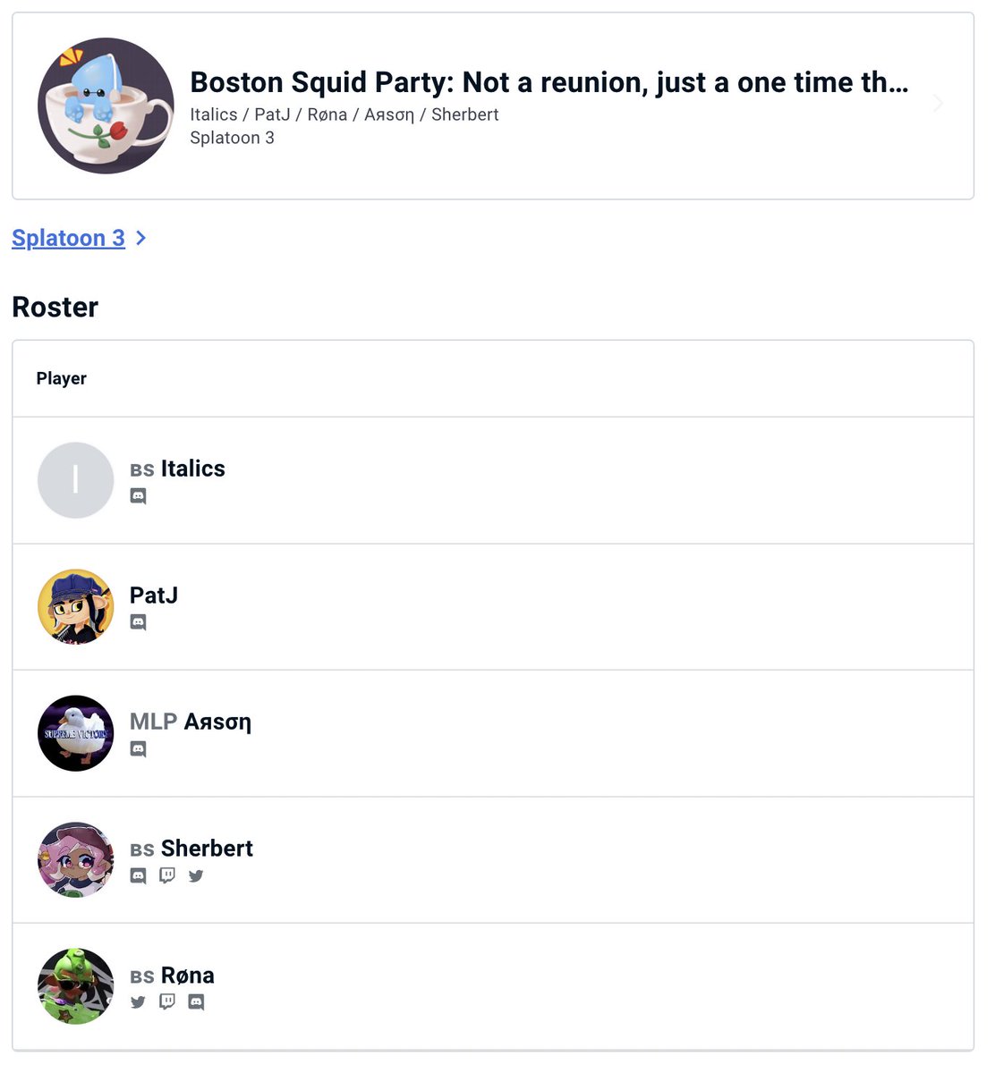 Boston Squid Party tweet media