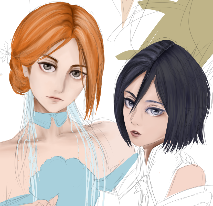 ammitastic's tweet photo. Working on something 

#WIP #BLEACH_anime #BLEACH #BLEACHTYBW #orihimeinoue #rukiakuchiki https://t.co/JolzI1QWhz