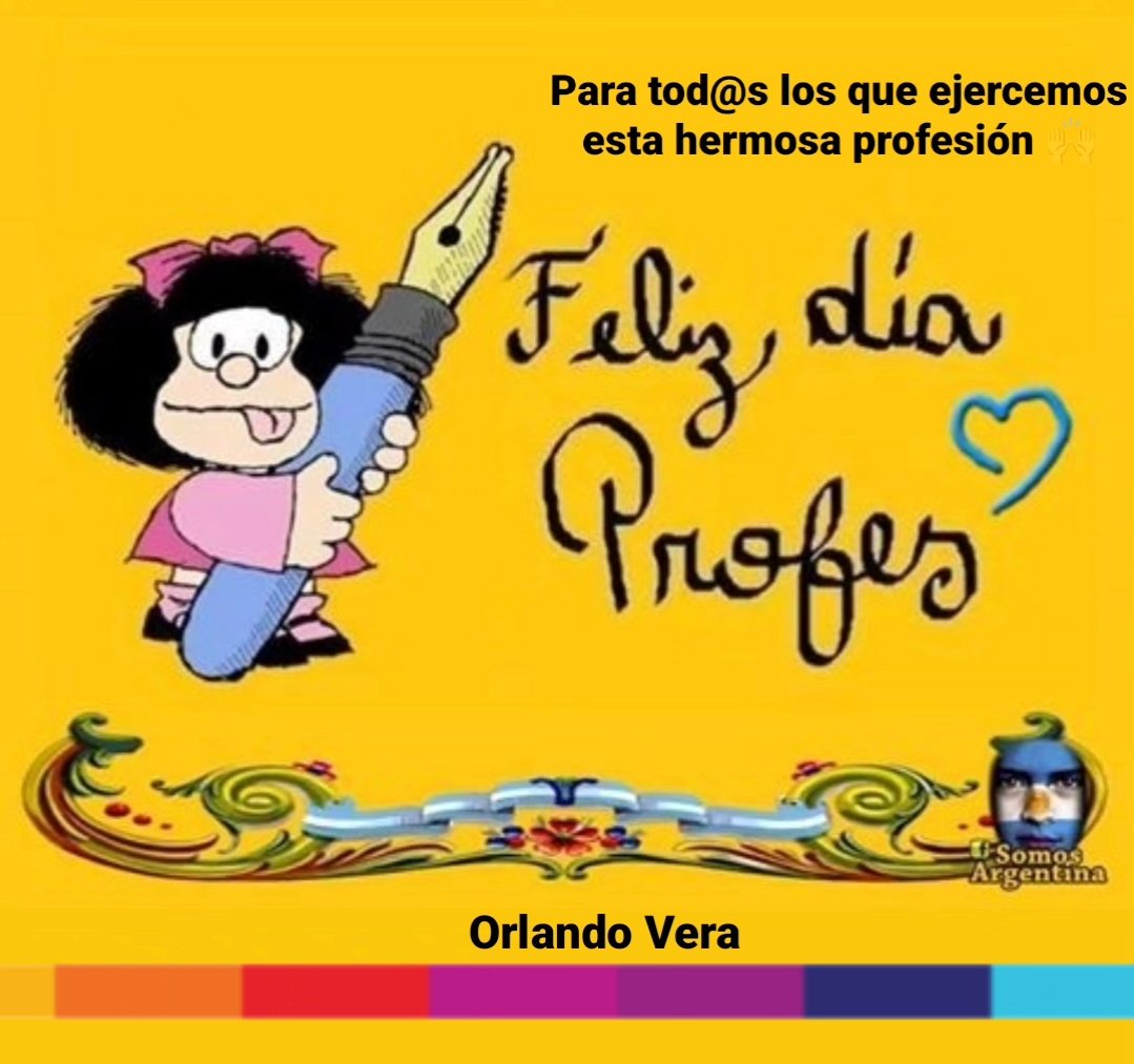OrlandoAndVera's tweet photo. Para tod@s los que ejercemos esta hermosa profesión 🙌 Feliz #DiaDelProfesor
#DiaDelProfe #Profesores #Profe https://t.co/qy7MQrpsWq
