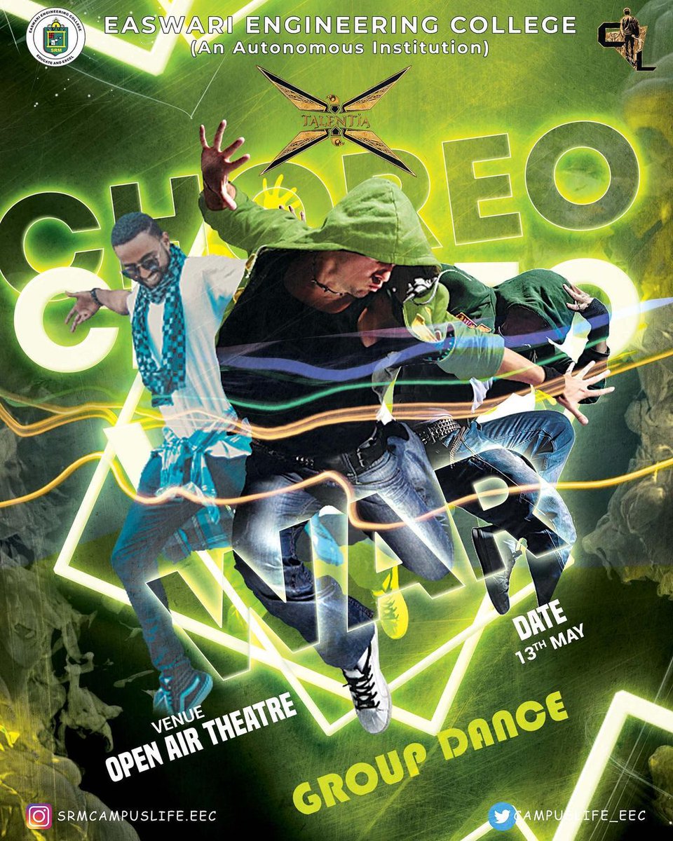 campuslife_eec's tweet photo. CHOREO WAR Get ready to see the stage set ablaze in an epic battle of skilled dance moves!
#campuslife #talentia23 https://t.co/VNZ8ZXGiTM