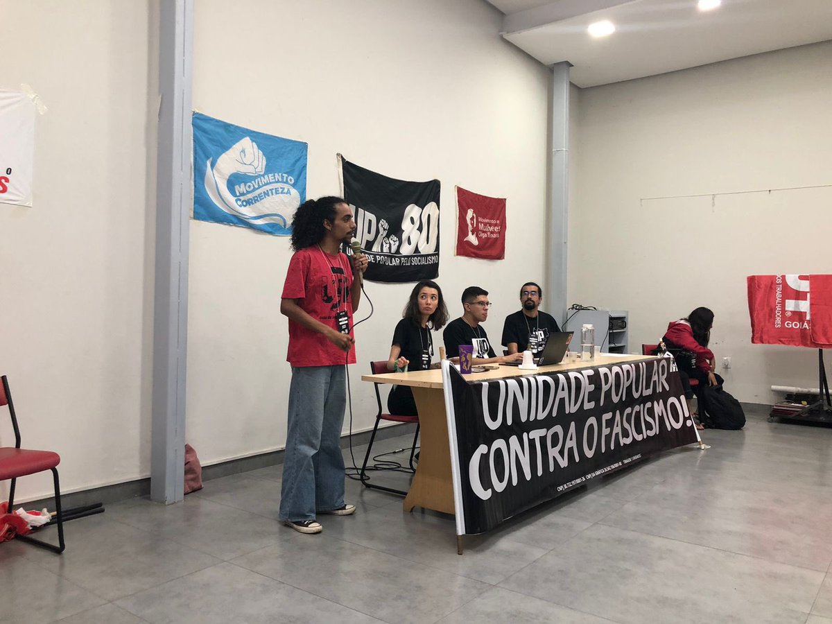 UP80BR's tweet photo. CONGRESSO MUNICIPAL DA UP GOIÂNIA! 🆙

No dia de hoje, dia 17 de setembro de 2023, está sendo realizado a etapa municipal do 3° Congresso da Unidade Popular em Goiânia! 👇🏿 https://t.co/18h70W4q4f