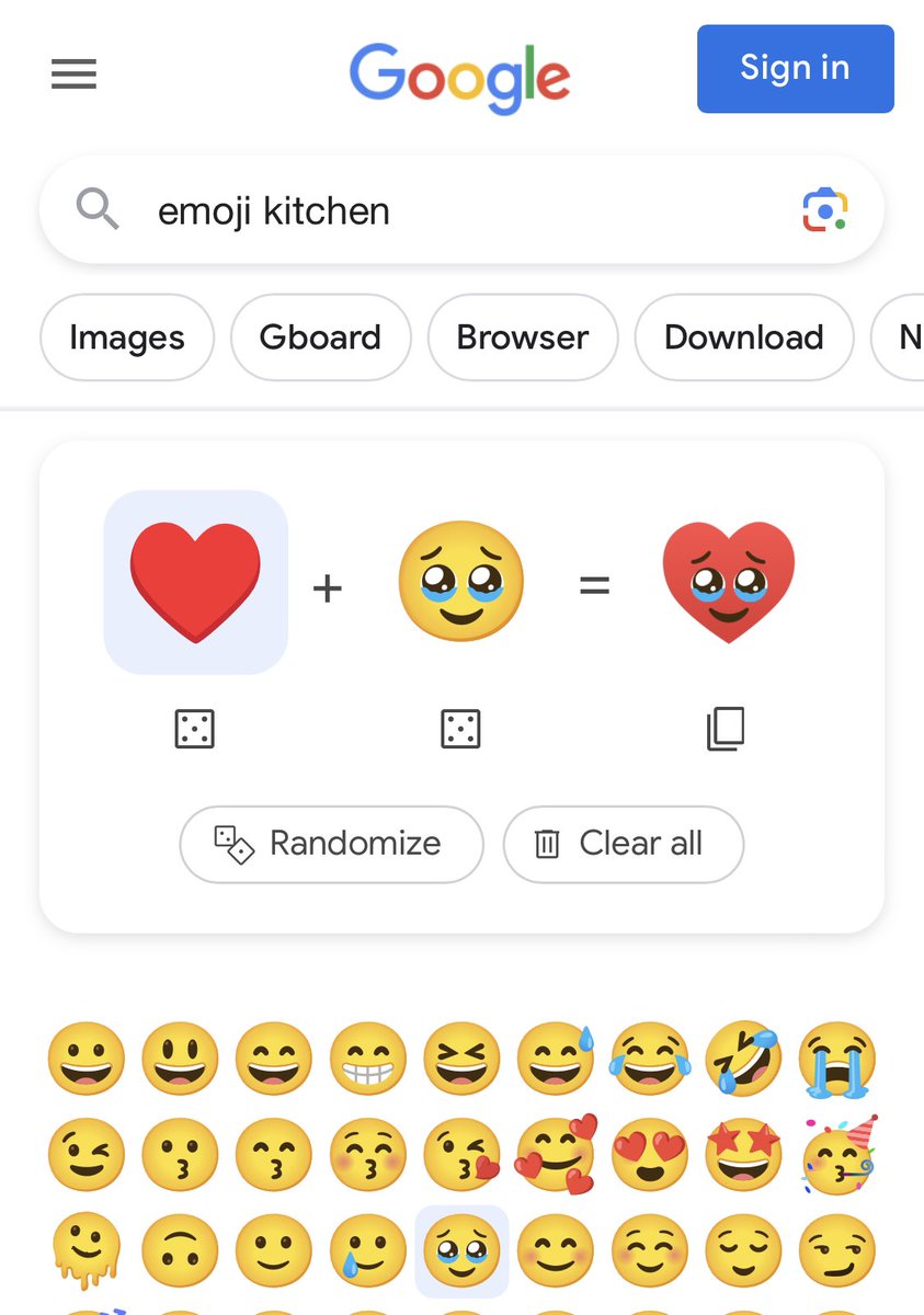 Google: “emoji kitchen” Combine your fav emojis You’re welcome ☺️