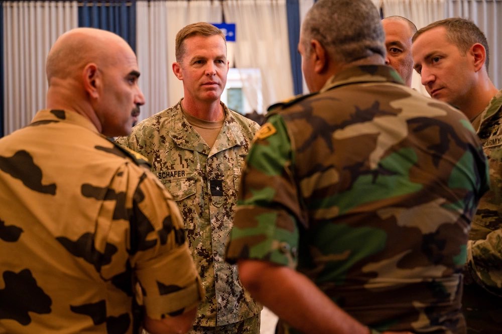 USSOCCENT's tweet photo. #exercisebrightstar23 is done and proved to be pivotal in deepening our commitment to security and stability within the @CENTCOM region. #SOF elements tackled the challenges of full-spectrum military operations and provided ample decision space for senior leaders. https://t.co/gybHGNj1Dk