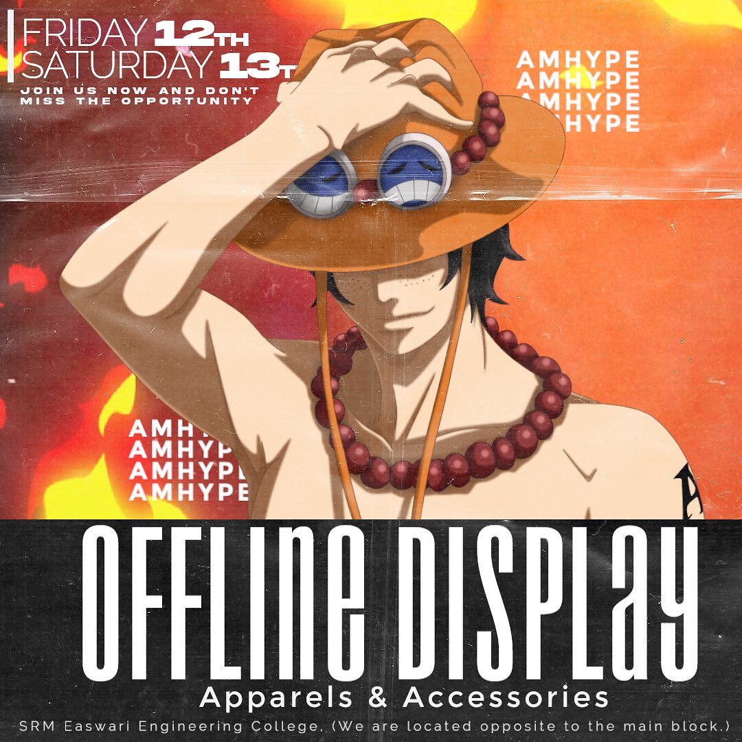 campuslife_eec's tweet photo. We are coming to talentia'23 We are super elated to announce that Amhype's official physical stall is here!
Get in line as we go offline, displaying a wide range of accessories and apparels, cheap and affordable for everyone.
#campuslife #talentia23 #amhype https://t.co/gQduY13n4y