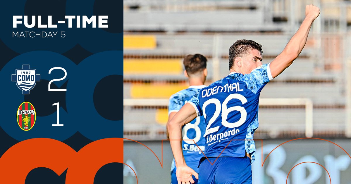 balcio_nl's tweet photo. 2️⃣⚽⚽🥅
Cas Odenthal was vanmiddag de grote man bij @Como_1907.
Tot aan de 83e minuut keek Como tegen een 0-1 achterstand aan tegen Ternana. Daarna was het de verdediger die tweemaal scoorde, de laatste in de 95e minuut!
Como won met 2-1 van Ternana.
#comter #ComoTernana https://t.co/RBCoFGObin
