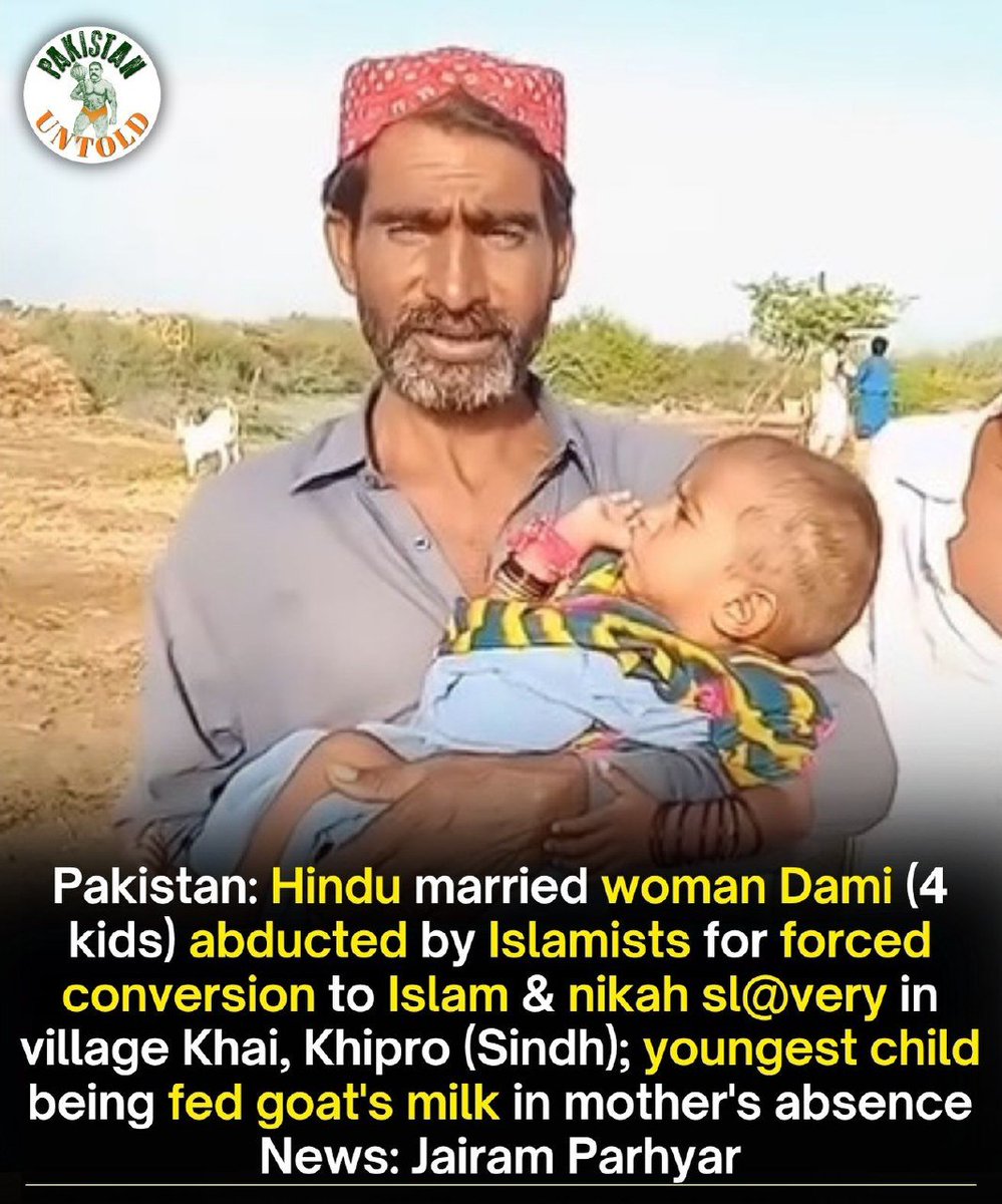 chingariproject's tweet image. A mother of four kids, youngest being 6 months old, has been taken away by Pakistani men to be converted to Islam in Khipro, Sindh, Pakistan
This inhuman treatment of minority girls and women in Pakistan needs to be addressed by the world. The entire world silently witnesses an…