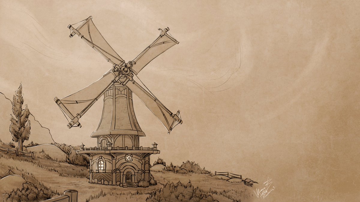 duappe's tweet photo. Stormsong Valley!- 3.5h study, a bit over time, but very happy with the result🍃😀 #warcraft #Stormsong #Windmill #sundayWoWstudies https://t.co/2Ss474zWm8