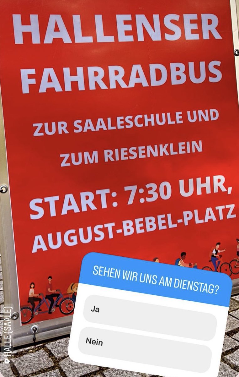 Nächster #FahrradBus am Dienstag, wie jetzt an jedem Dienstag. 💚🚴‍♀️🚴🚴‍♂️