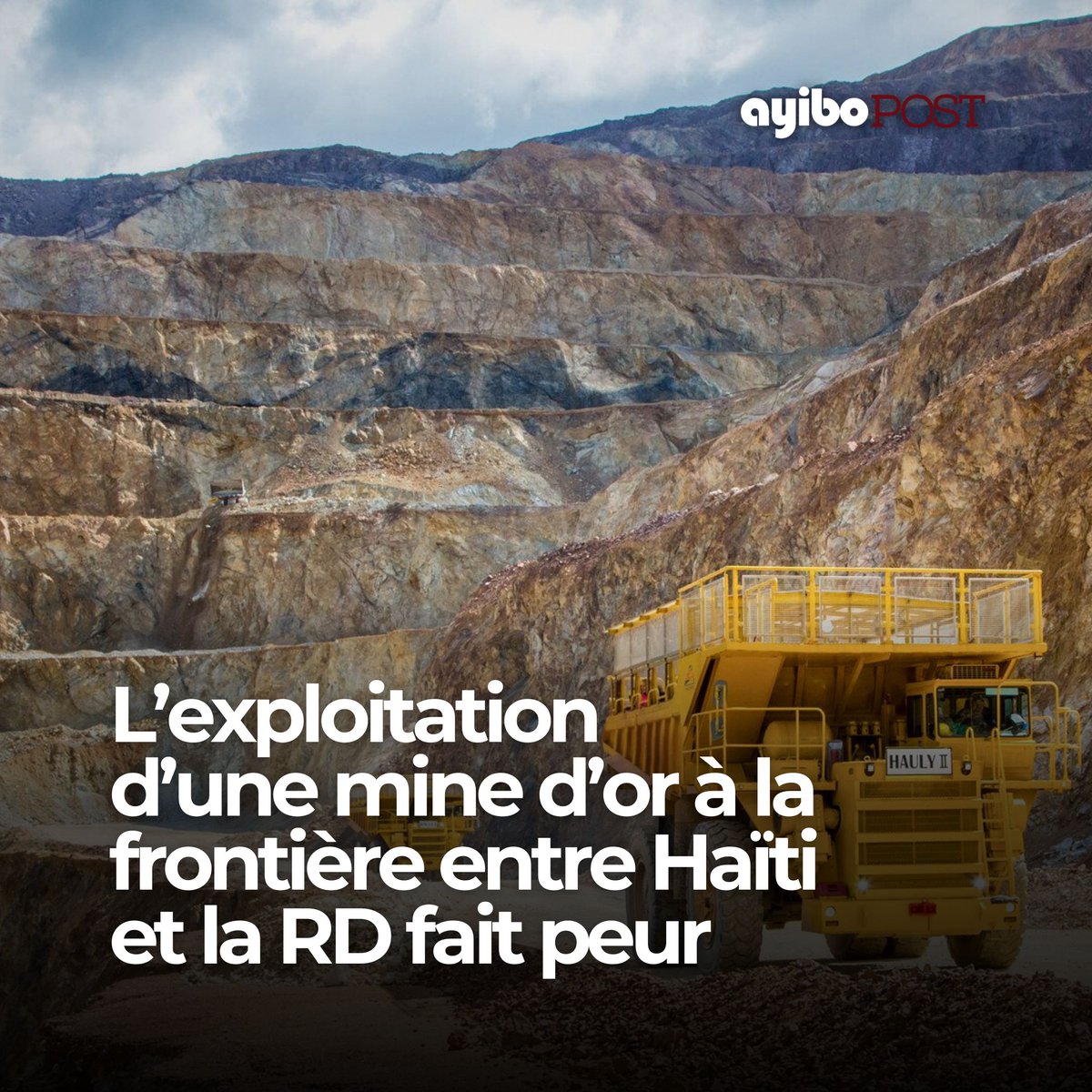 Une mine d’or à la frontière entre Haïti et la RD surgit dans les débats en marge de la construction du canal. Son exploitation imminente aboutira potentiellement à une catastrophe environnementale pour les deux pays, dénoncent des activistes à <a href="/Ayibopost/">AyiboPost</a> 
ayibopost.com/lexploitation-…