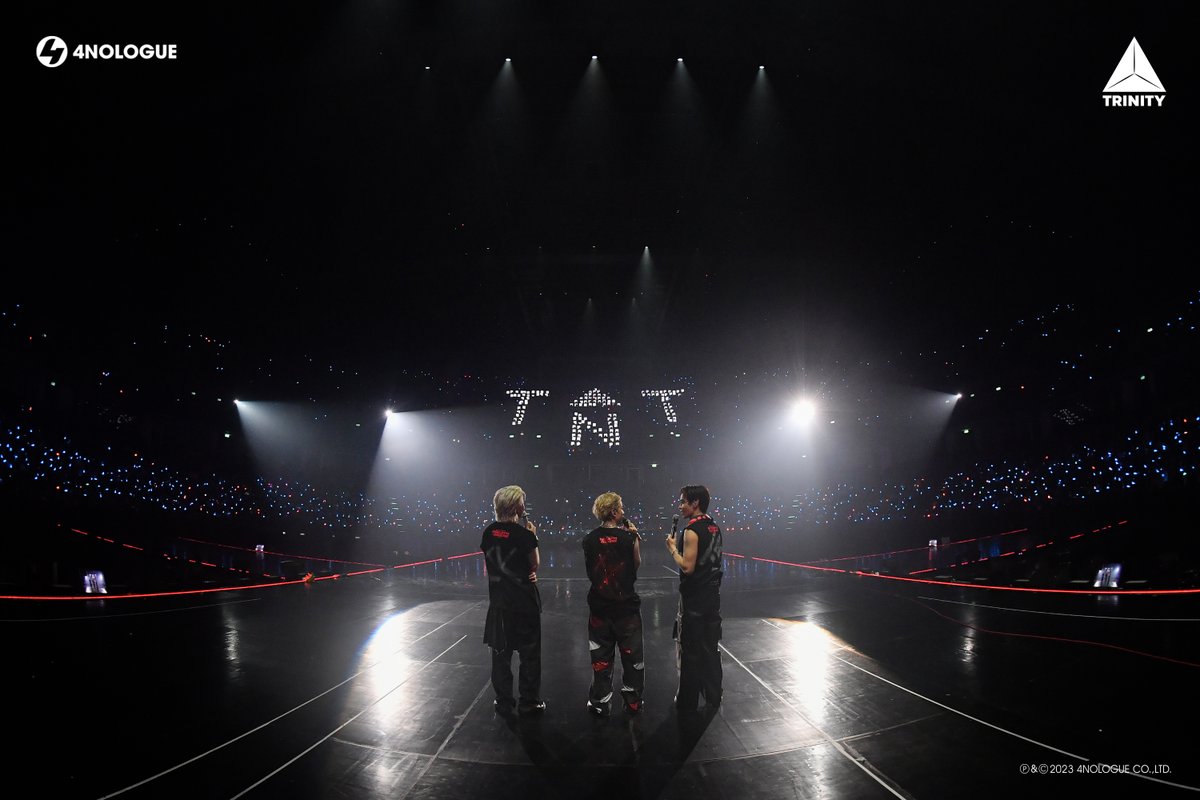 TRINITY_TNT_OFC's tweet image. CELEBRATE TRINITY &amp;amp; TWILIGHT 4TH ANNIVERSARY
AT ‘2023 TRINITY BREATH OF DESIRE CONCERT’

WITHOUT EVERYONE, OUR DESIRE WON’T BREATHE LOUD AND STRONG TODAY.

THANK YOU ALL ❤️

#TRINITY_BREATHOFDESIRECONCERT
#TRINITY4thAnniversary
#TRINITY_TNT
#4NOLOGUE