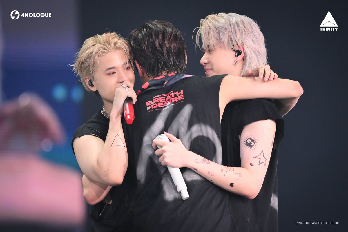 TRINITY_TNT_OFC's tweet image. CELEBRATE TRINITY &amp;amp; TWILIGHT 4TH ANNIVERSARY
AT ‘2023 TRINITY BREATH OF DESIRE CONCERT’

WITHOUT EVERYONE, OUR DESIRE WON’T BREATHE LOUD AND STRONG TODAY.

THANK YOU ALL ❤️

#TRINITY_BREATHOFDESIRECONCERT
#TRINITY4thAnniversary
#TRINITY_TNT
#4NOLOGUE