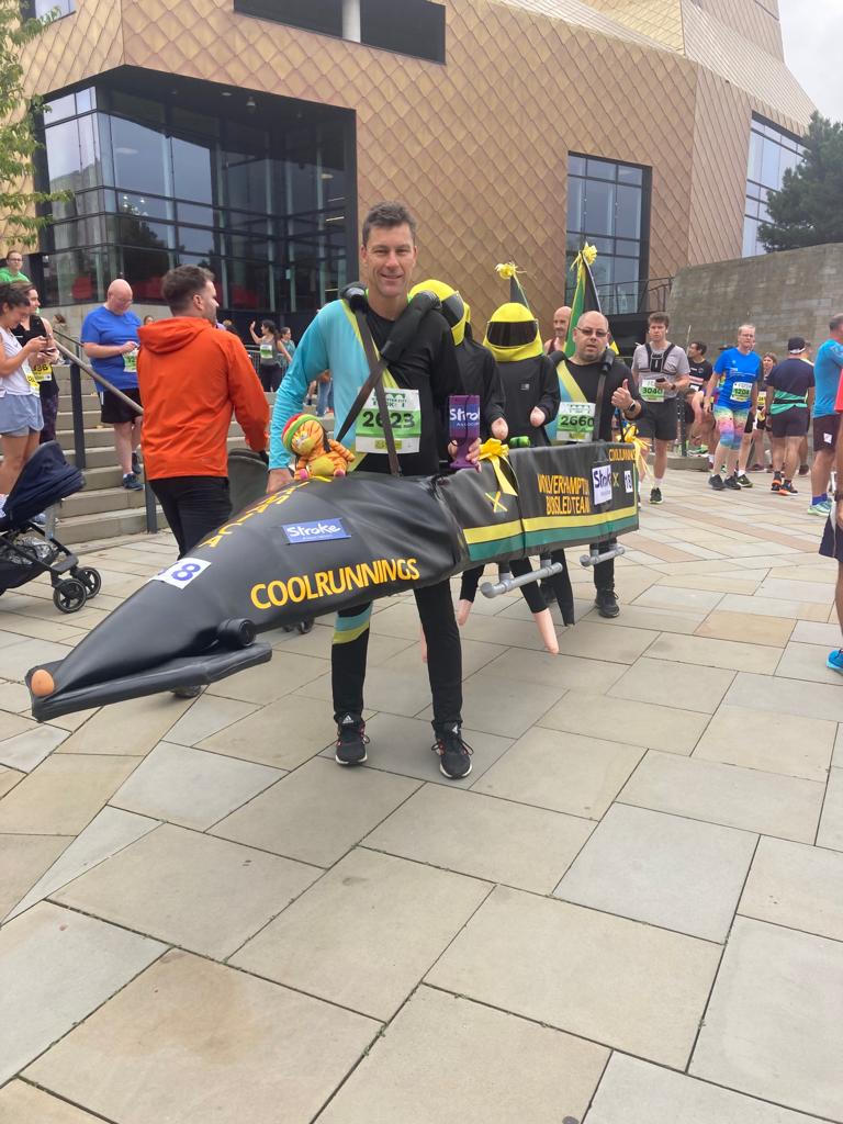 WbobsledT's tweet photo. A great day had by all met many wonderful people along the route of @worcesterrun 10k we collected £79.77 in shakers along with donations online we have raised £164.77. We have now raised £842.77 for @TheStrokeAssoc 
Our fundraising page 
https://t.co/W5NA2kcYfD https://t.co/ePioxGSlKA