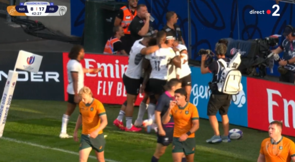 fabien_fichaux's tweet image. 1er essai pour le Fidji 17-8 #AUSFID #RugbyWorldCup