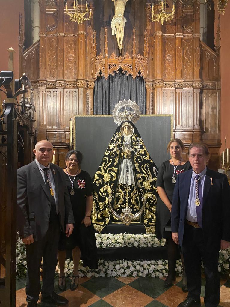 Nuestra Congregación representada este fin de semana ante los diferentes actos celebrados por La Real Esclavitud de La Almudena, y en la celebración de  María Santísima del Dulce Nombre